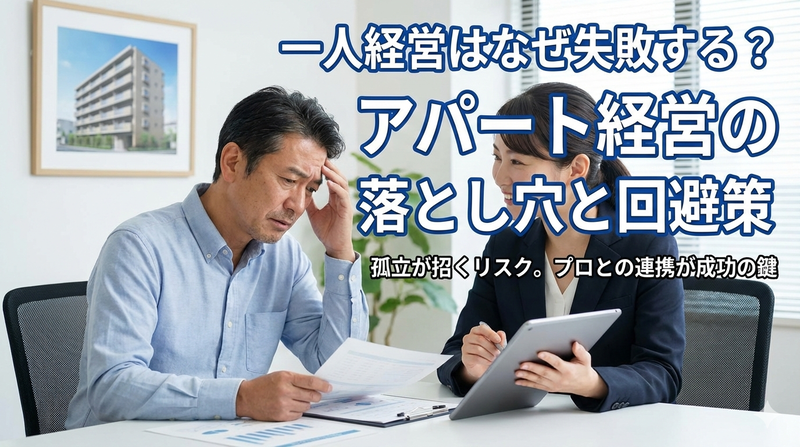 なぜ一人で始めたアパート経営は失敗しやすいのか？個人判断が招く落とし穴