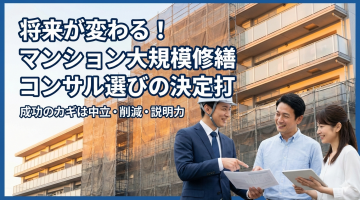 マンション大規模修繕を成功させるためのコンサルティング選びのポイント