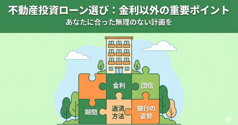 不動産投資ローンの選び方｜金利だけで決めてはいけない理由について