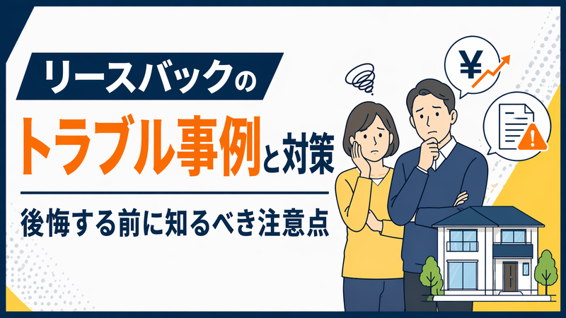 リースバックのトラブル事例と対策｜後悔する前に知るべき注意点