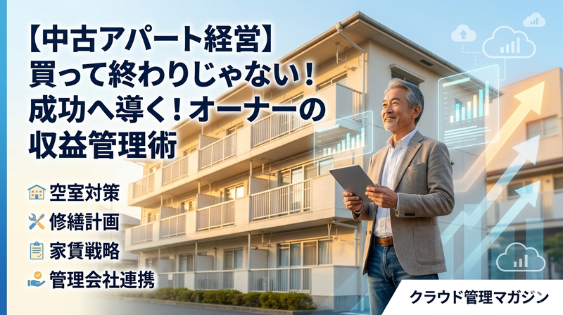中古アパート経営は「買って終わり」ではない｜オーナー視点の収益管理術
